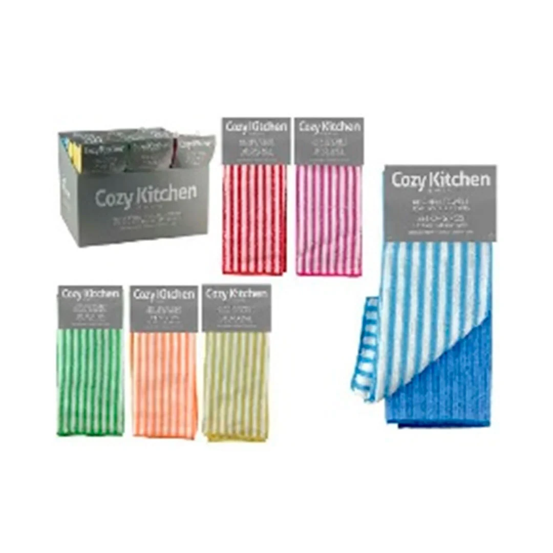 TOALLAS P/ COCINA 2PZAS 15X25" 52G 768-1433525 ASSORTED